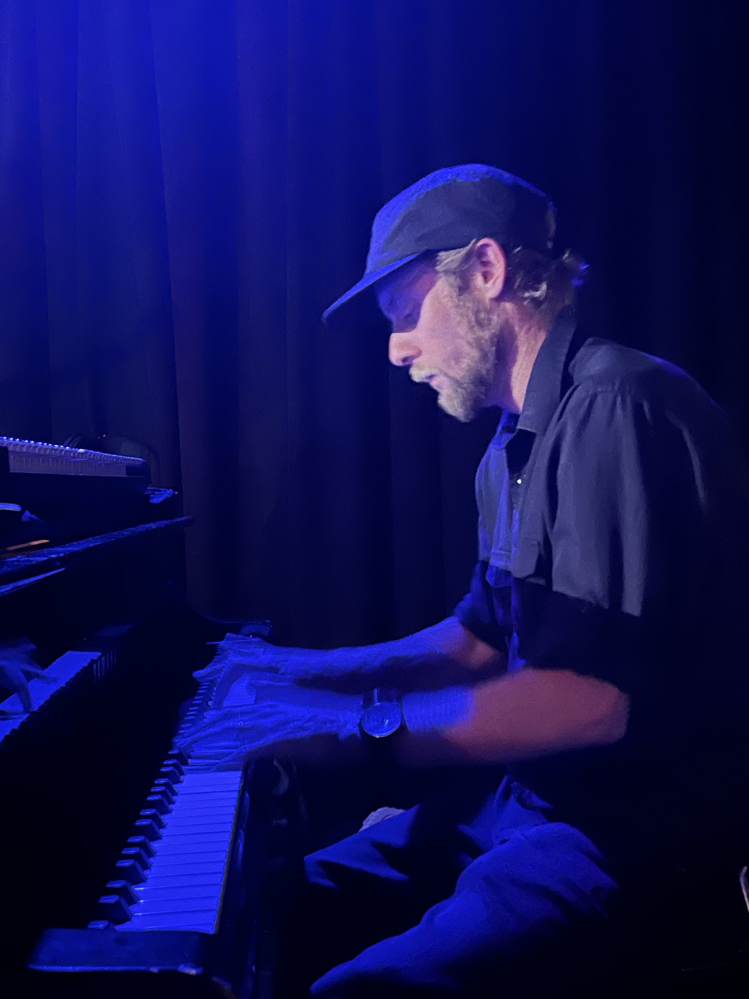 Matterform keyboardist performing live at SOHO
